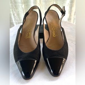 Salvatore Ferragamo Slingback Pumps, Size 10B